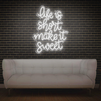 Life Is Short Pink Led Neon Sign For Indoor Wall Art | Shineneon