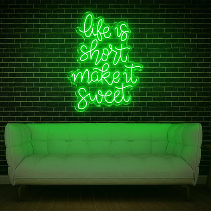 Life Is Short Pink Led Neon Sign For Indoor Wall Art | Shineneon