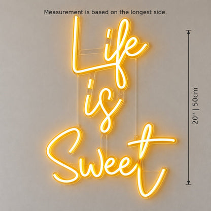 Life Is Sweet LED Neon Sign - Shineneon
