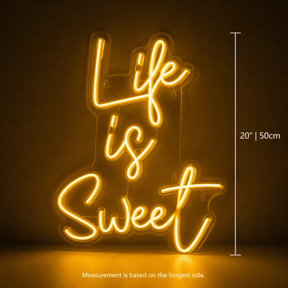 Life Is Sweet Wall Decor LED Neon Sign - Shineneon