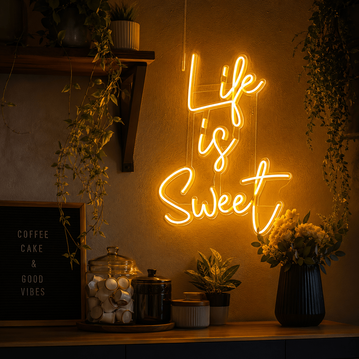 Life Is Sweet Wall Decor LED Neon Sign - Shineneon