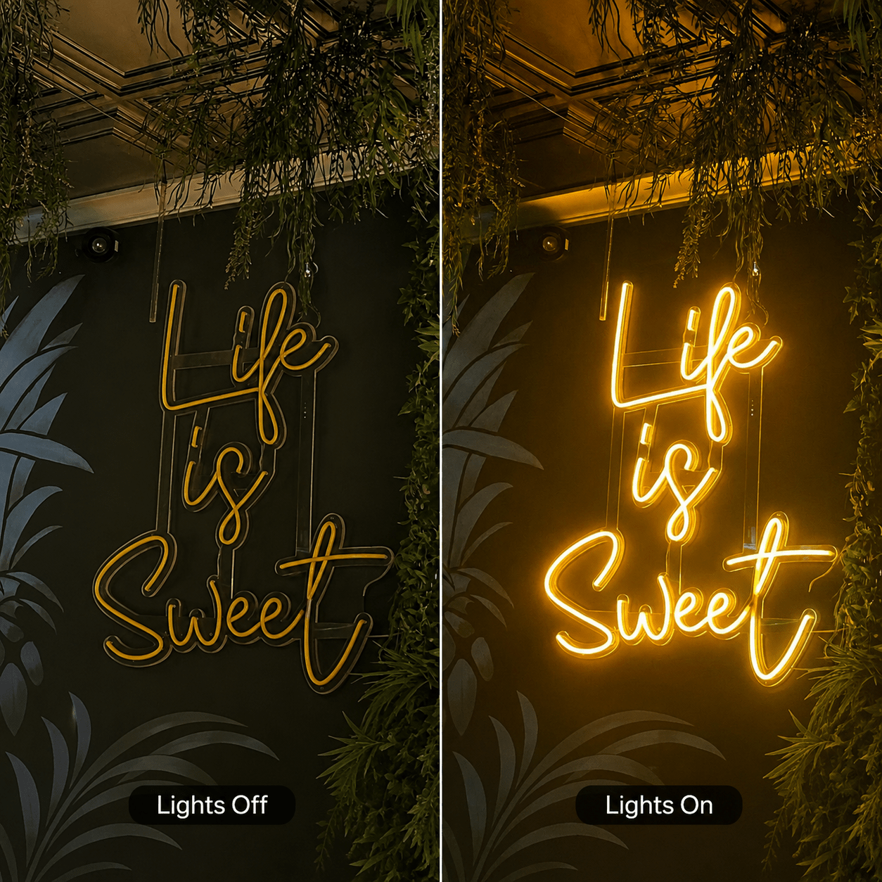 Life Is Sweet Wall Decor LED Neon Sign - Shineneon