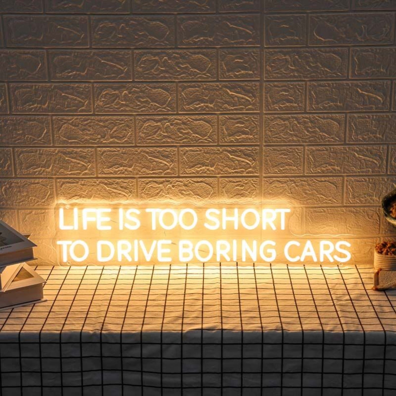 Life Is Too Short To Drive Boring Cars Led Neon Sign | Shineneon