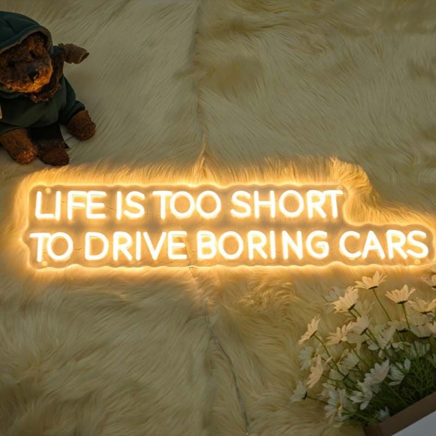 Life Is Too Short To Drive Boring Cars Led Neon Sign | Shineneon