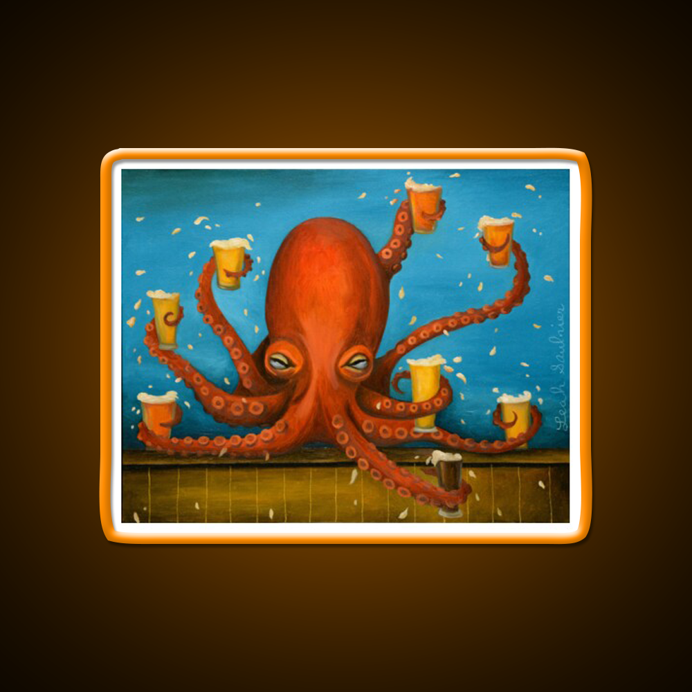 Life Of The Party Man Cave Bar Led Neon Sign Rgb Color