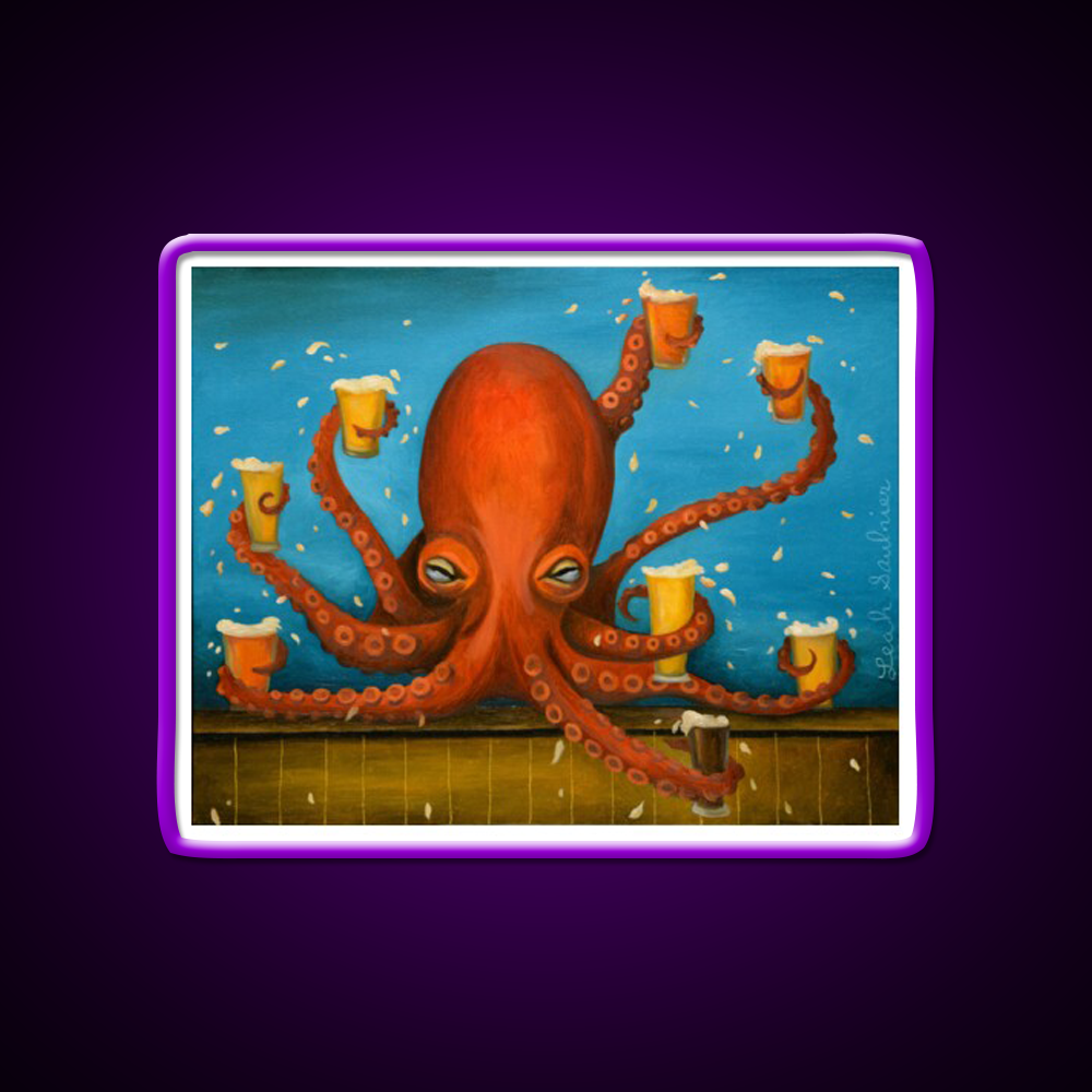 Life Of The Party Man Cave Bar Led Neon Sign Rgb Color