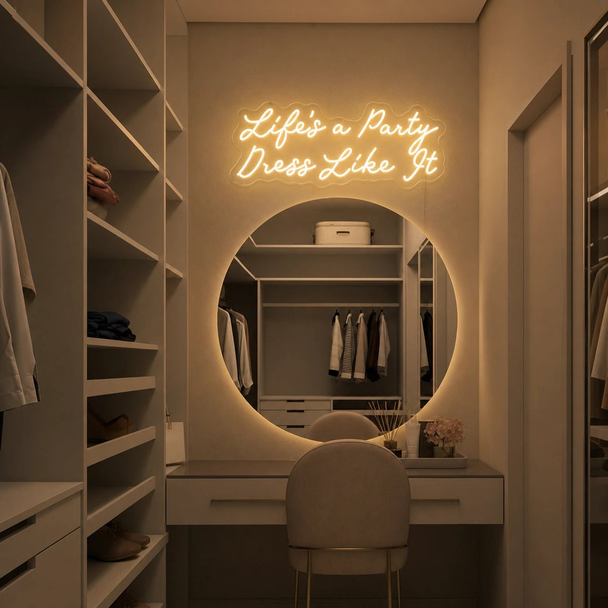 Life S A Party Dress Like It LED Neon Sign Garage Neon Sign - Shineneon