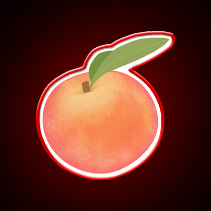 Life S A Peach Snack Food Led Neon Sign Rgb Color - Shineneon