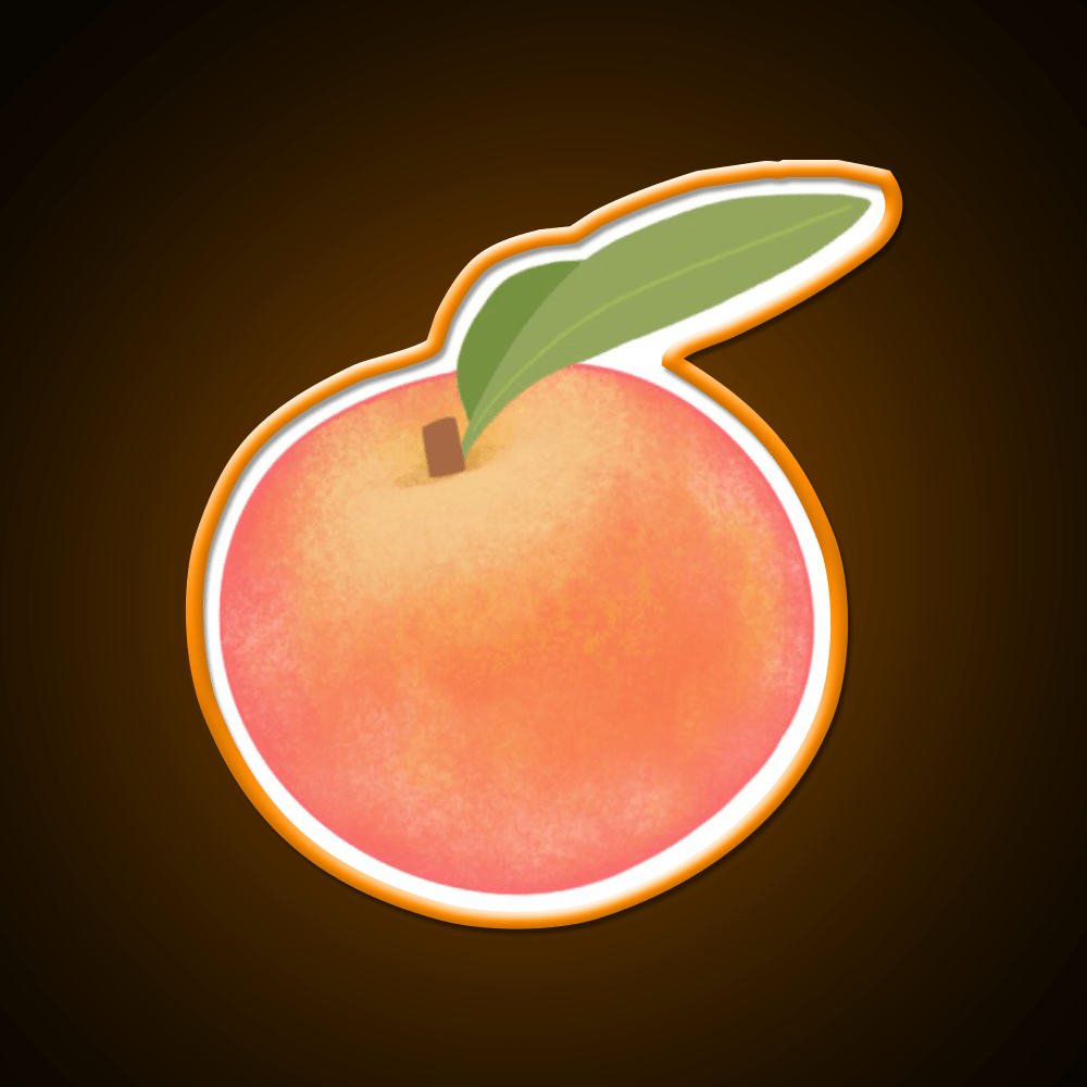 Life S A Peach Snack Food Led Neon Sign Rgb Color - Shineneon