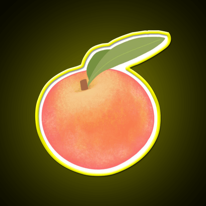 Life S A Peach Snack Food Led Neon Sign Rgb Color - Shineneon