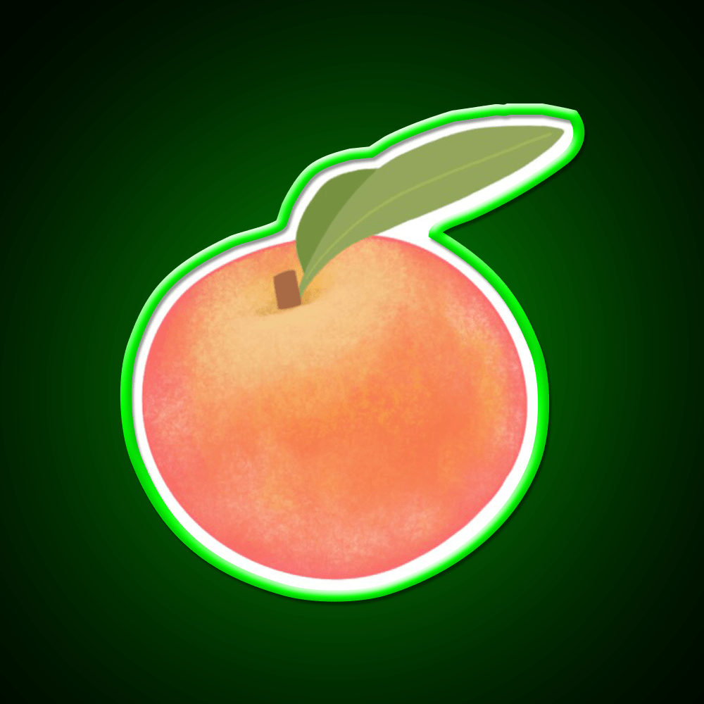 Life S A Peach Snack Food Led Neon Sign Rgb Color - Shineneon