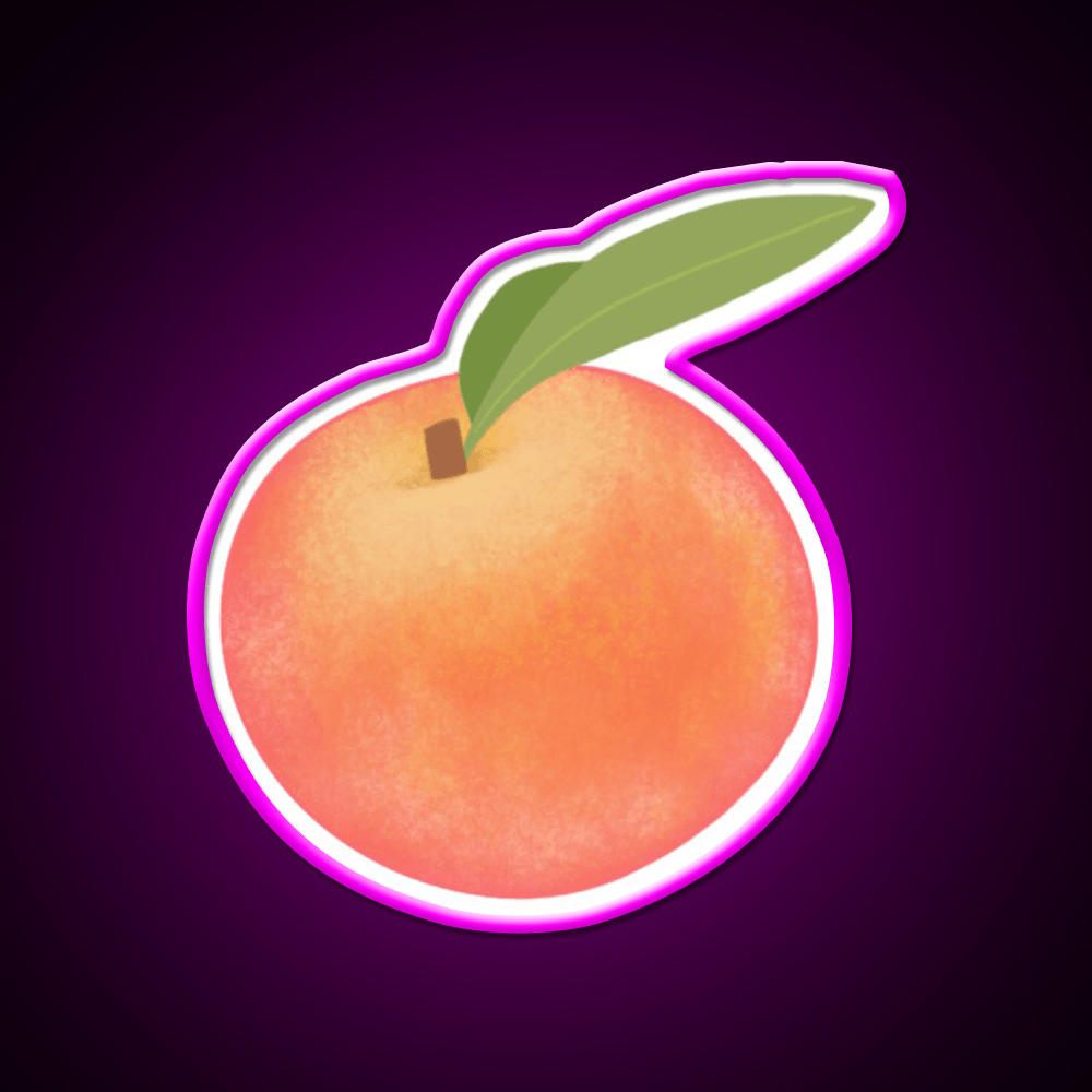 Life S A Peach Snack Food Led Neon Sign Rgb Color - Shineneon