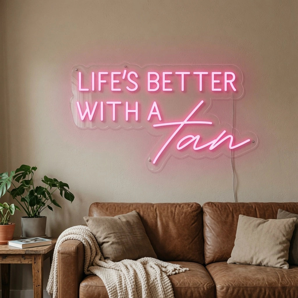 Life S Better Wall Decor LED Neon Sign - 03 Real Lifestyle Scene