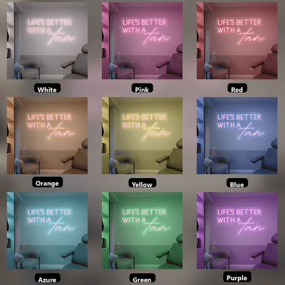Life S Better Wall Decor LED Neon Sign - 05 Color Grid