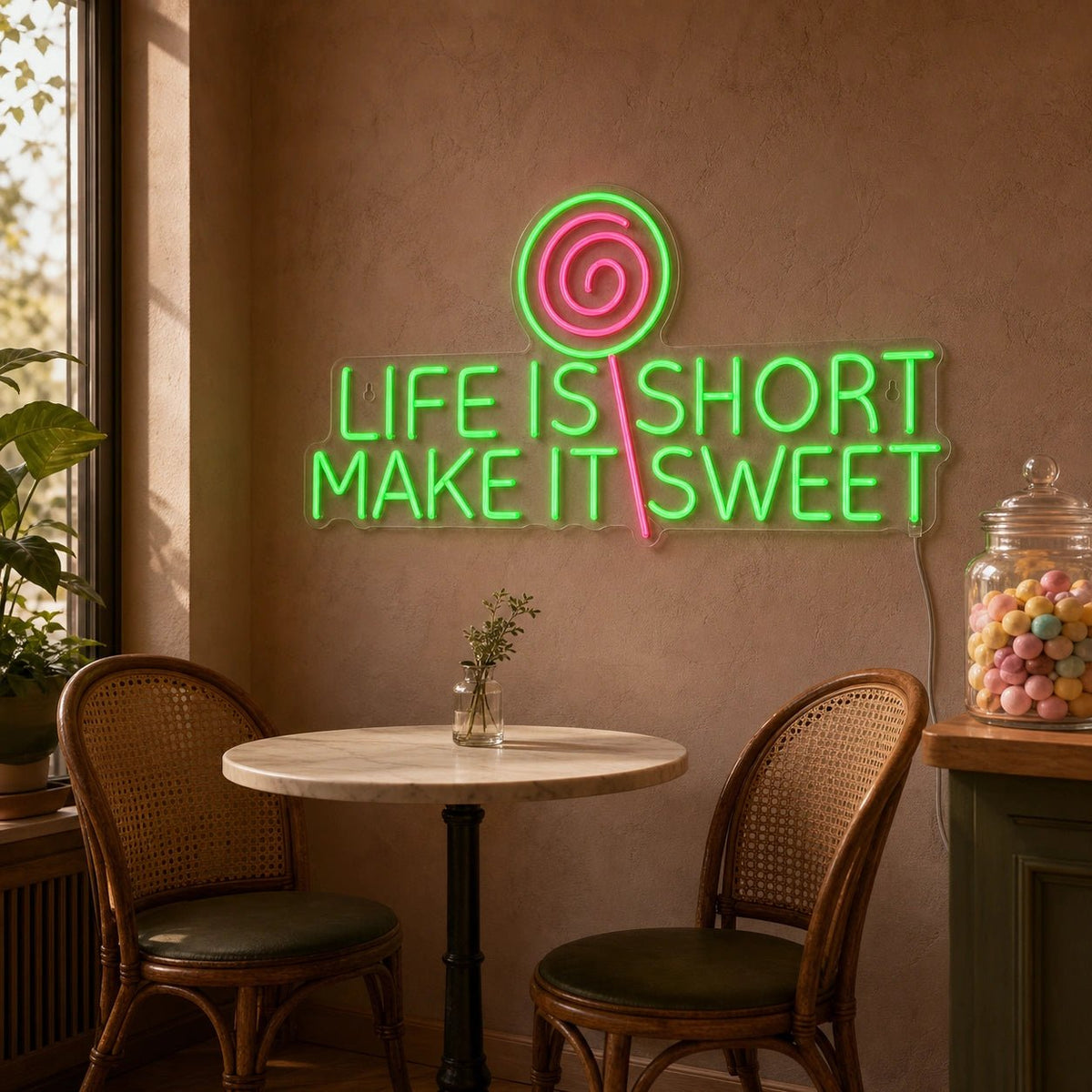 Life Short Make Sweet LED Neon Sign - Shineneon