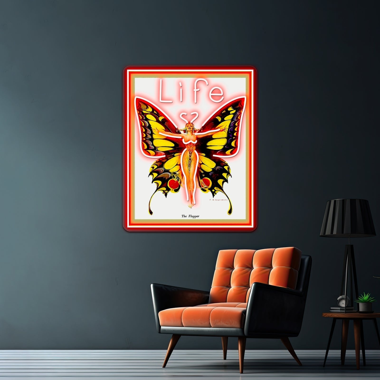 Life Vintage 1922 Flapper Advertising Print Artwork Led Neon - Shineneon