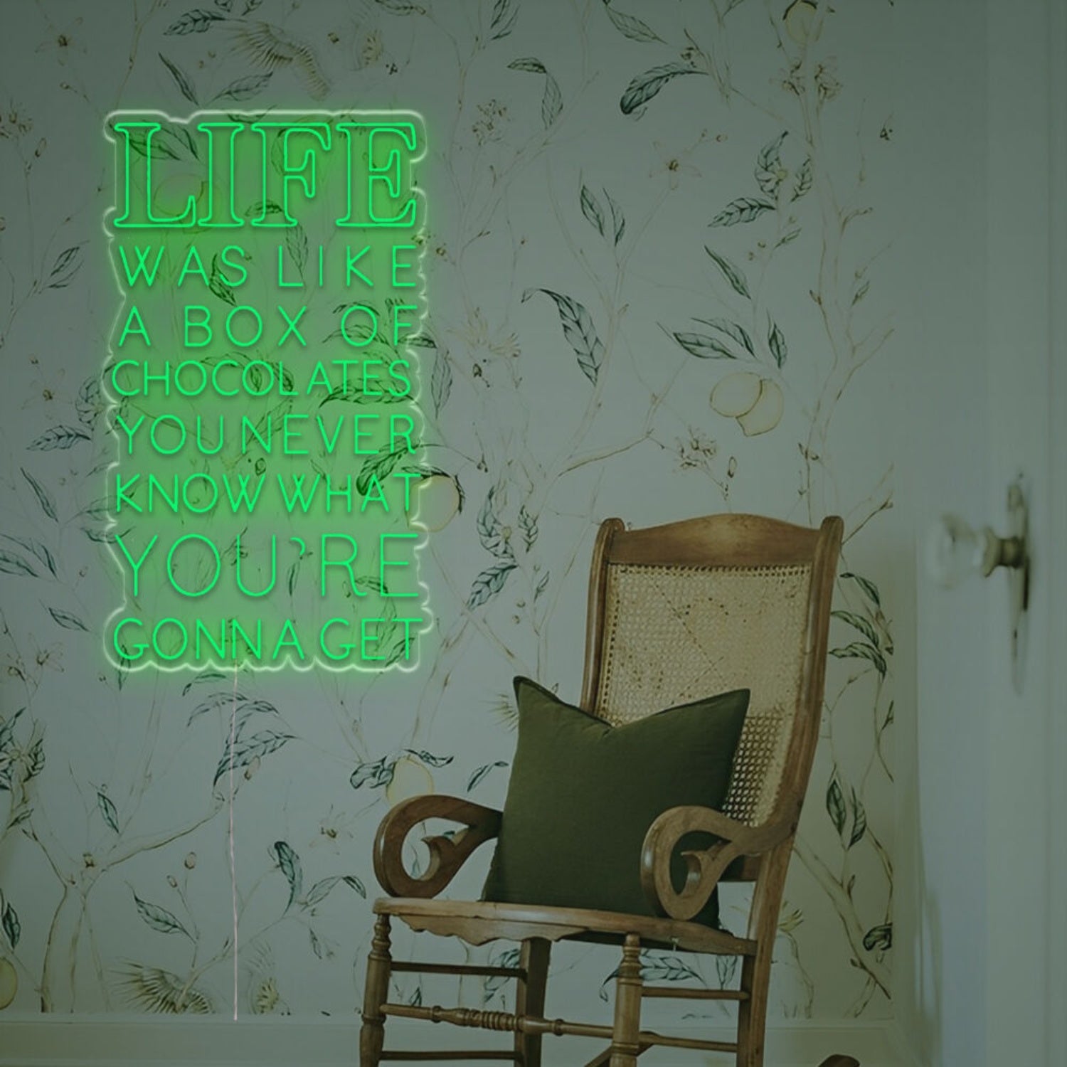 Life Was Like A Box Of Chocolates Led Neon Sign | Shineneon