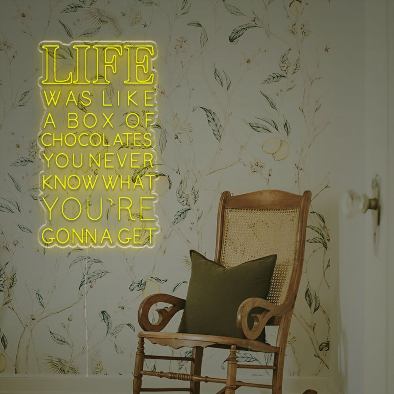 Life Was Like A Box Of Chocolates Led Neon Sign | Shineneon