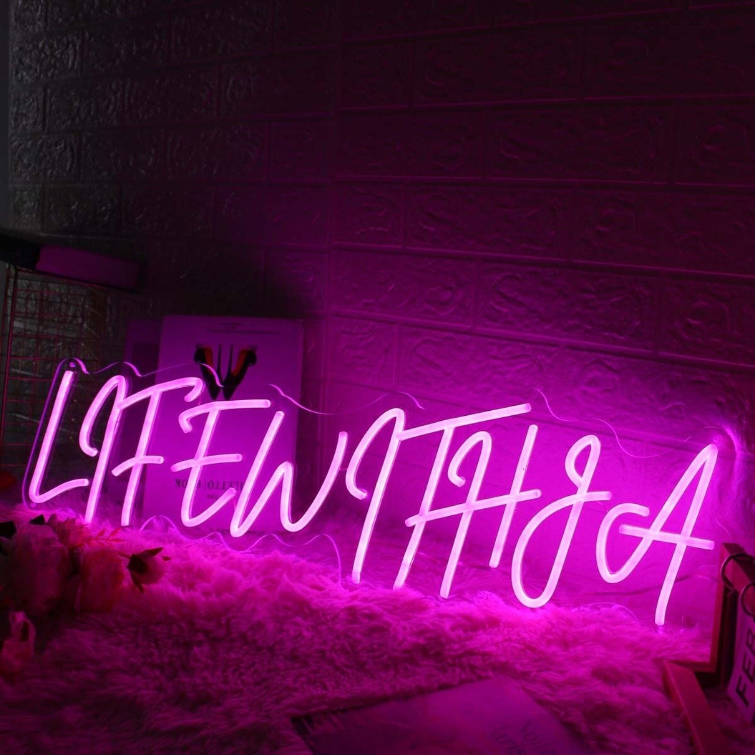 Life With La Pink Led Neon Sign - Shineneon