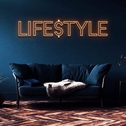 Lifestyle Warm Yellow Led Neon Sign For Modern Home Decor | Shineneon