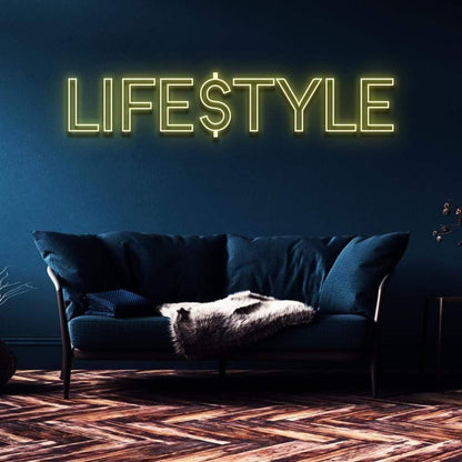 Lifestyle Warm Yellow Led Neon Sign For Modern Home Decor | Shineneon