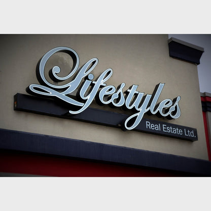Lifestyles 3D Frontlit Channel Letters Led Light Sign