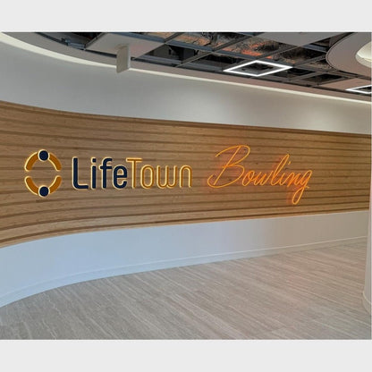 Lifetown Building 3D Backlit Channel Letters Led Light Sign - Shineneon