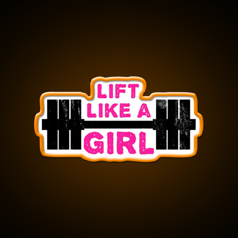 Lift Like A Girl Gym Fitness Led Neon Sign Rgb Color