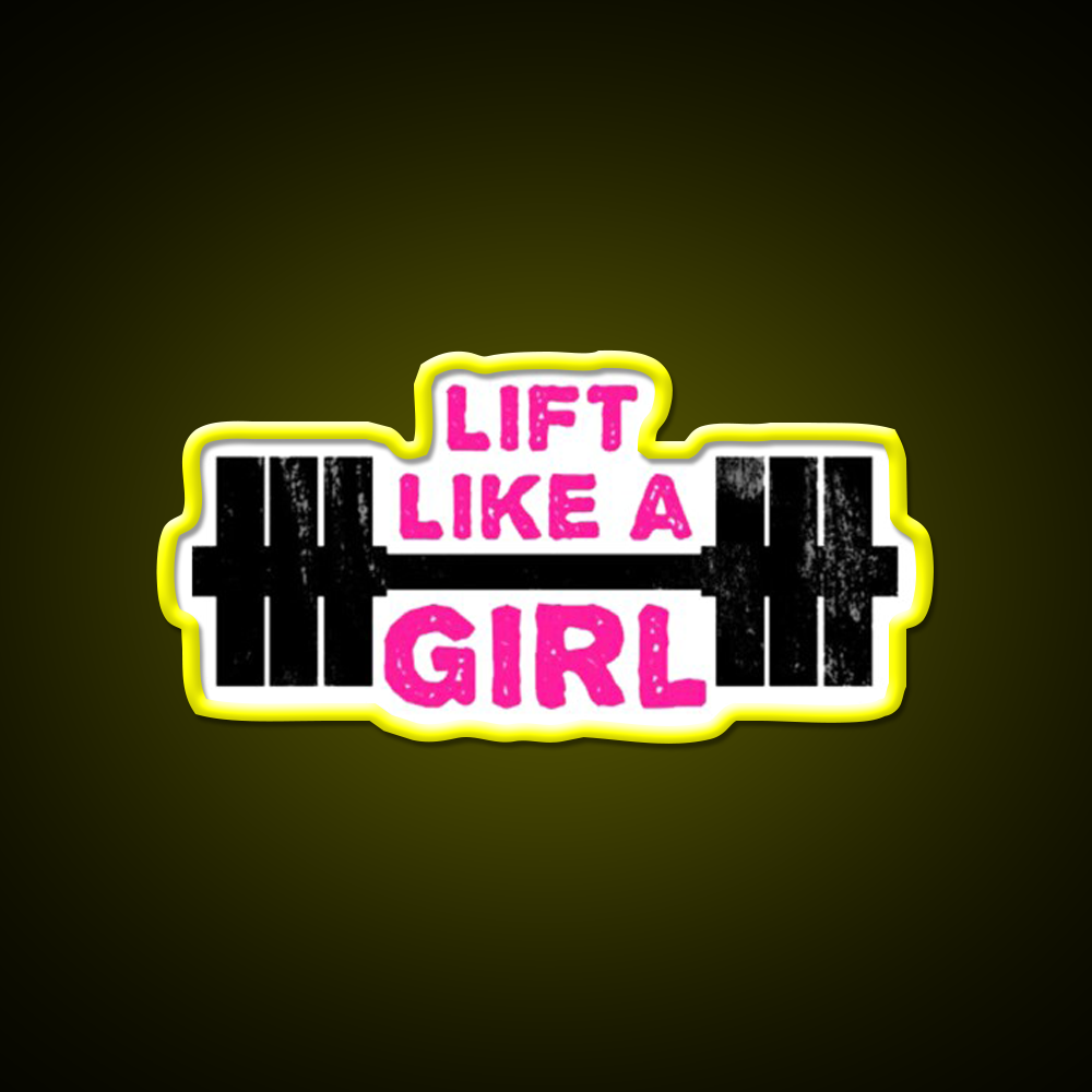 Lift Like A Girl Gym Fitness Led Neon Sign Rgb Color