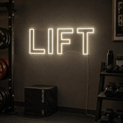Lift Neon Sign Wall Art LED Neon Sign real lifestyle scene