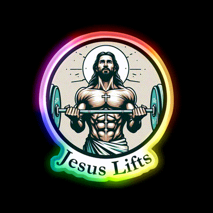 Lifts Christian Bodybuilding Gym Fitness Led Neon Sign Rgb Color