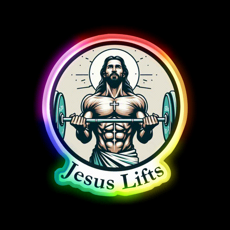 Lifts Christian Bodybuilding Gym Fitness Led Neon Sign Rgb Color