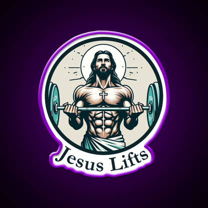 Lifts Christian Bodybuilding Gym Fitness Led Neon Sign Rgb Color - LED neon sign view 9