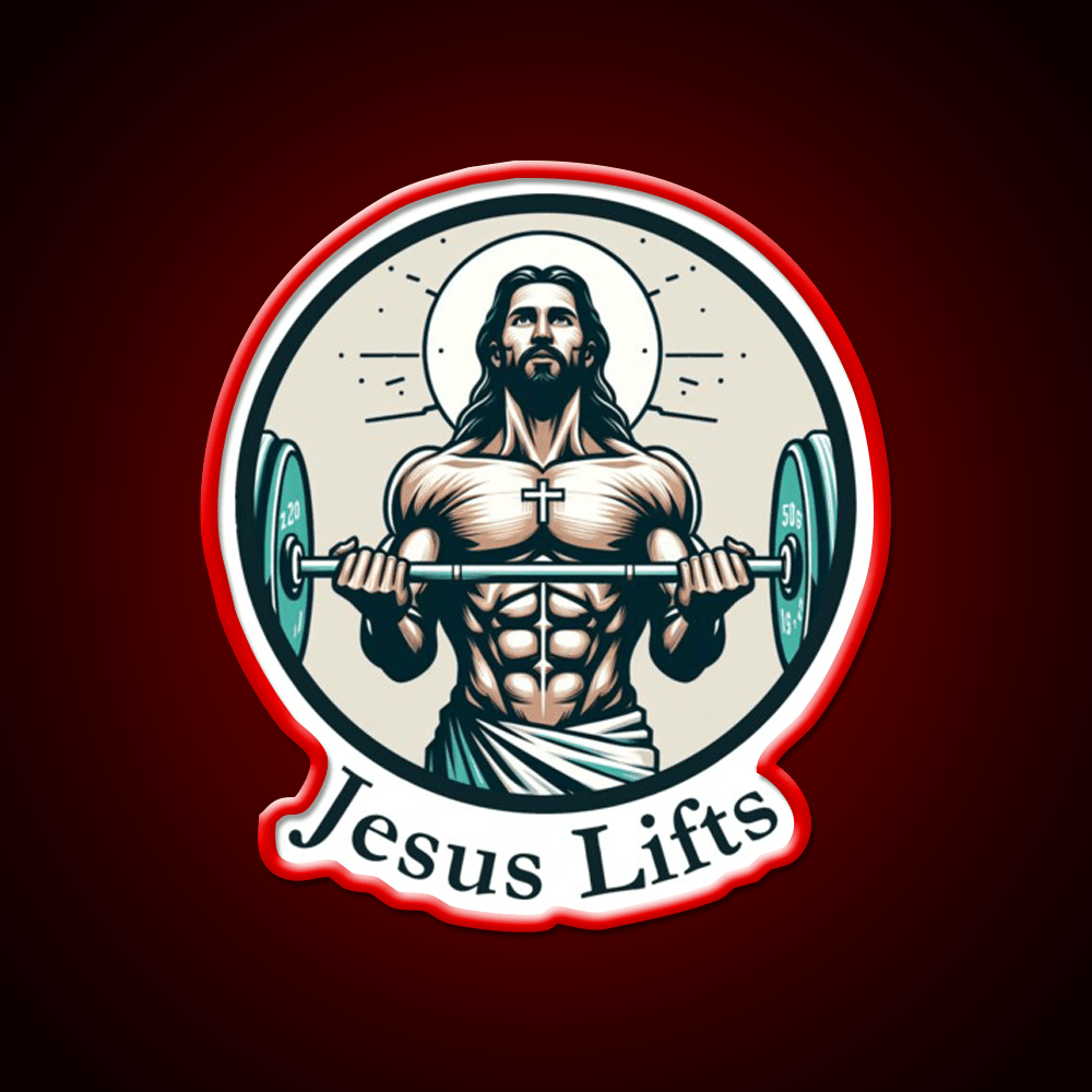 Lifts Christian Bodybuilding Gym Fitness Led Neon Sign Rgb Color - Shineneon