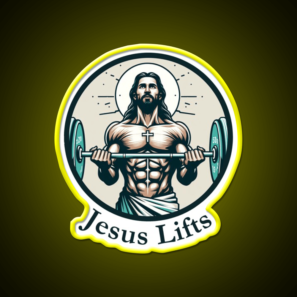 Lifts Christian Bodybuilding Gym Fitness Led Neon Sign Rgb Color - Shineneon