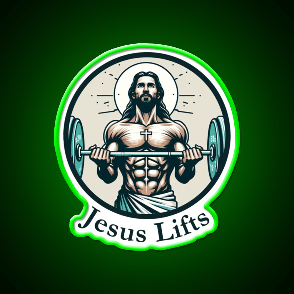 Lifts Christian Bodybuilding Gym Fitness Led Neon Sign Rgb Color - Shineneon