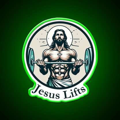 Lifts Christian Bodybuilding Gym Fitness Led Neon Sign Rgb Color - Shineneon