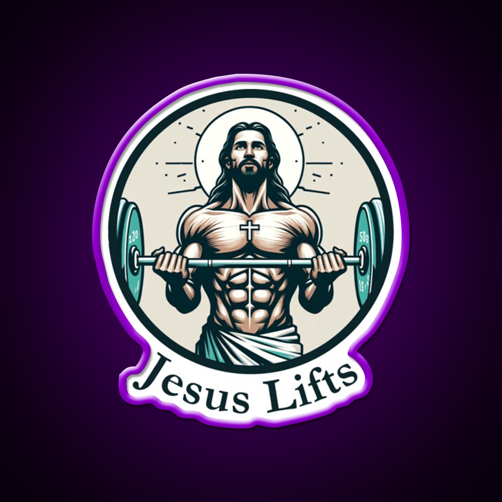 Lifts Christian Bodybuilding Gym Fitness Led Neon Sign Rgb Color - Shineneon