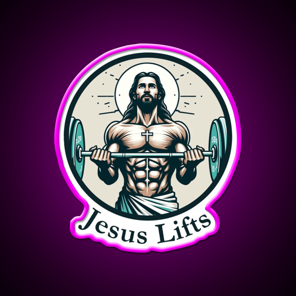 Lifts Christian Bodybuilding Gym Fitness Led Neon Sign Rgb Color - Shineneon