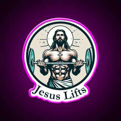 Lifts Christian Bodybuilding Gym Fitness Led Neon Sign Rgb Color - Shineneon