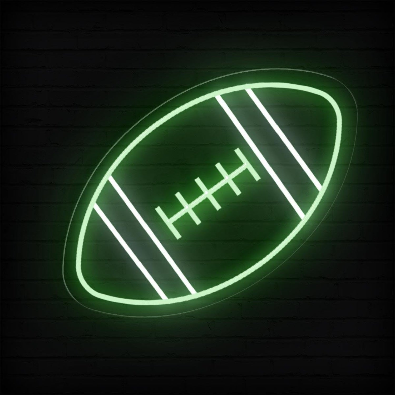 Light Blue Football Led Neon Sign For Sports Bar Game Room Man Cave Decor | Shineneon