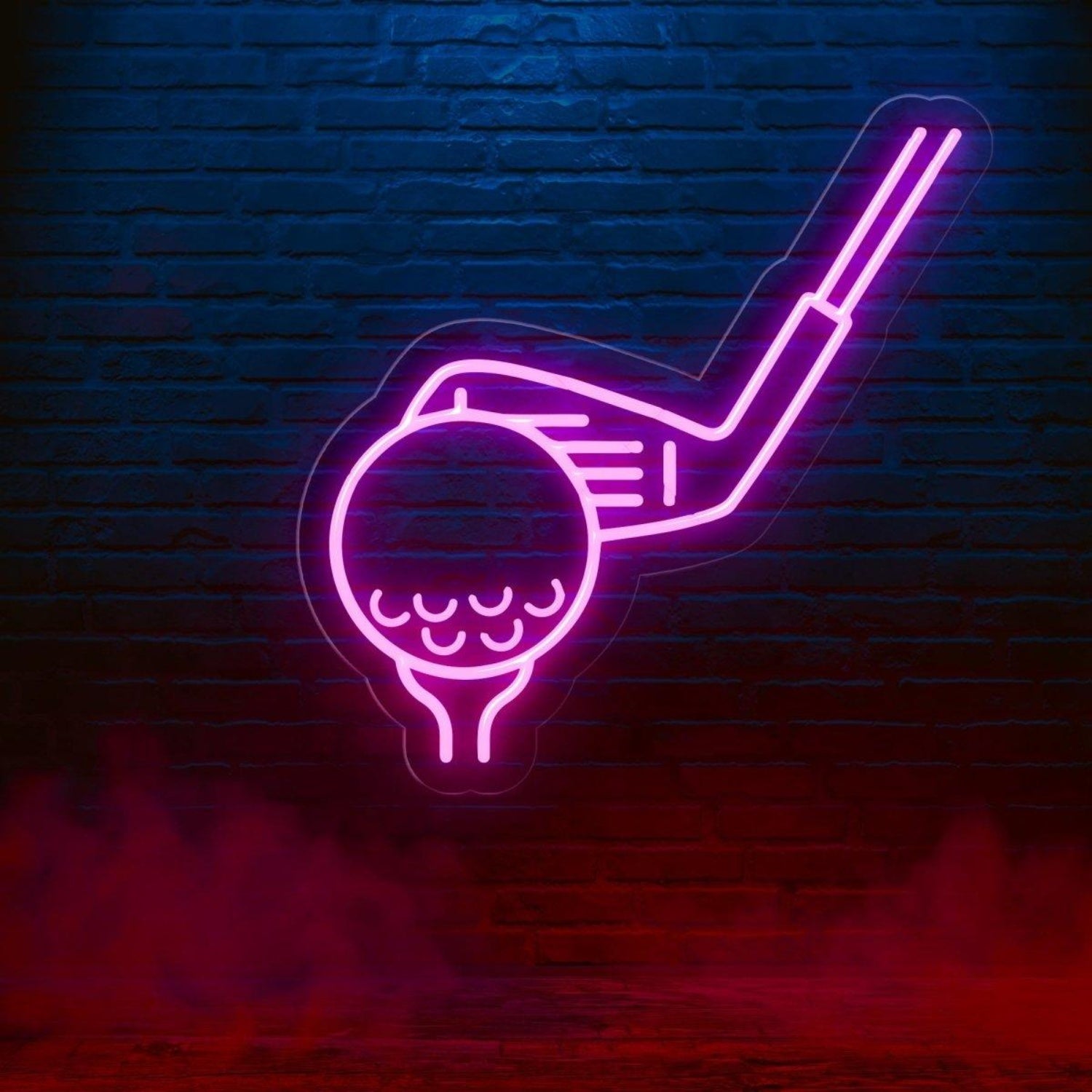 Light Blue Golf Ball Club Tee Led Neon Sign For Sports Bar Golf Club Decor | Shineneon