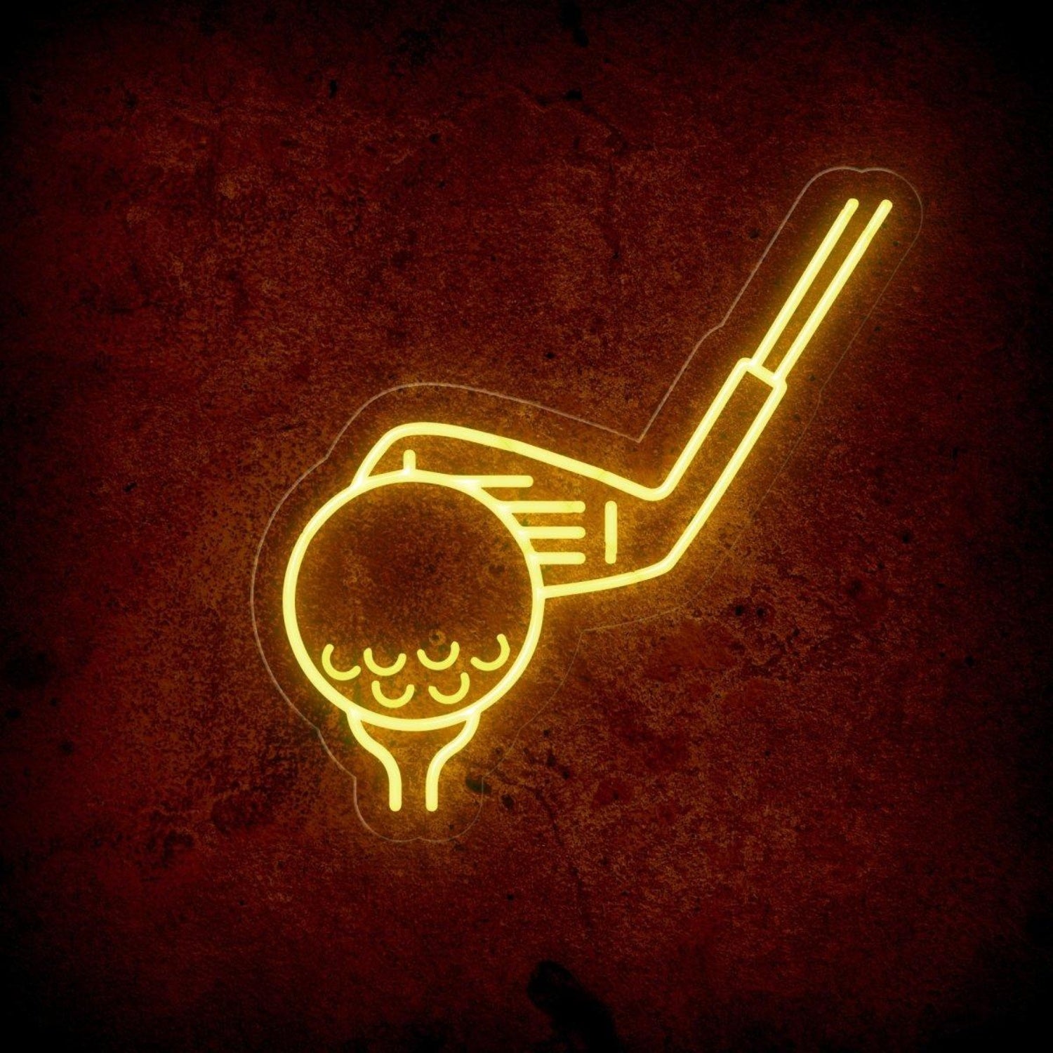 Light Blue Golf Ball Club Tee Led Neon Sign For Sports Bar Golf Club Decor | Shineneon