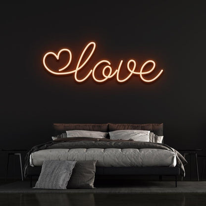 Light Blue Love Heart Led Neon Sign For Bedroom Decor | Shineneon