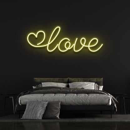 Light Blue Love Heart Led Neon Sign For Bedroom Decor | Shineneon