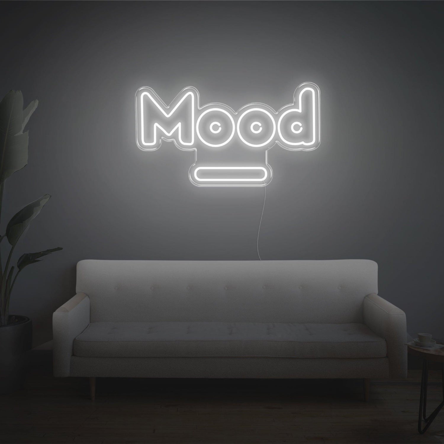 Light Blue Mood Led Neon Sign For Home Cafe Studio Decor | Shineneon