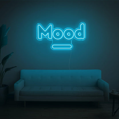 Light Blue Mood Led Neon Sign For Home Cafe Studio Decor | Shineneon