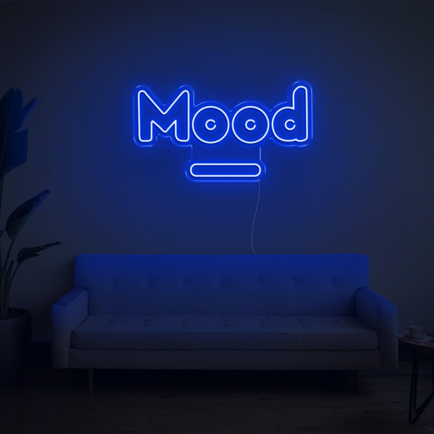 Light Blue Mood Led Neon Sign For Home Cafe Studio Decor | Shineneon
