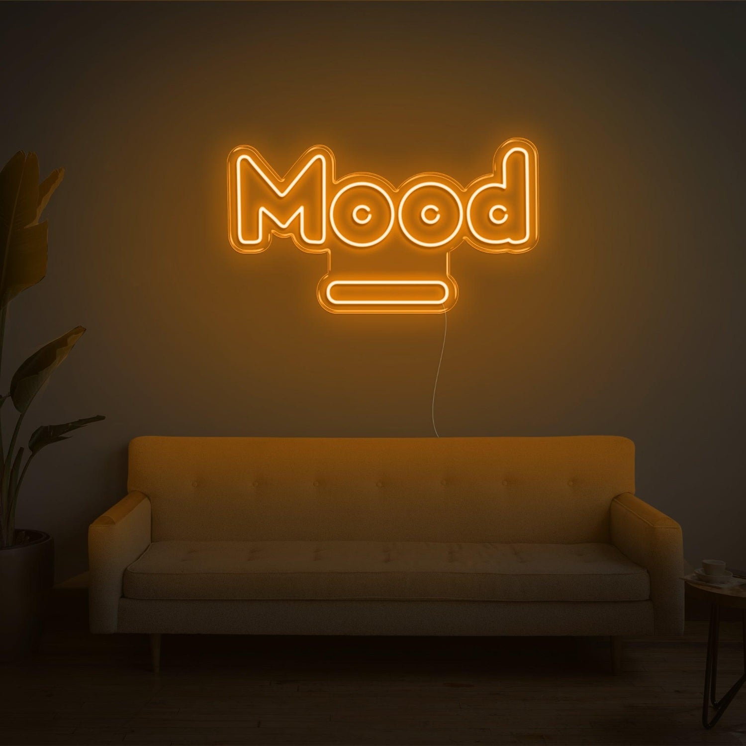 Light Blue Mood Led Neon Sign For Home Cafe Studio Decor | Shineneon
