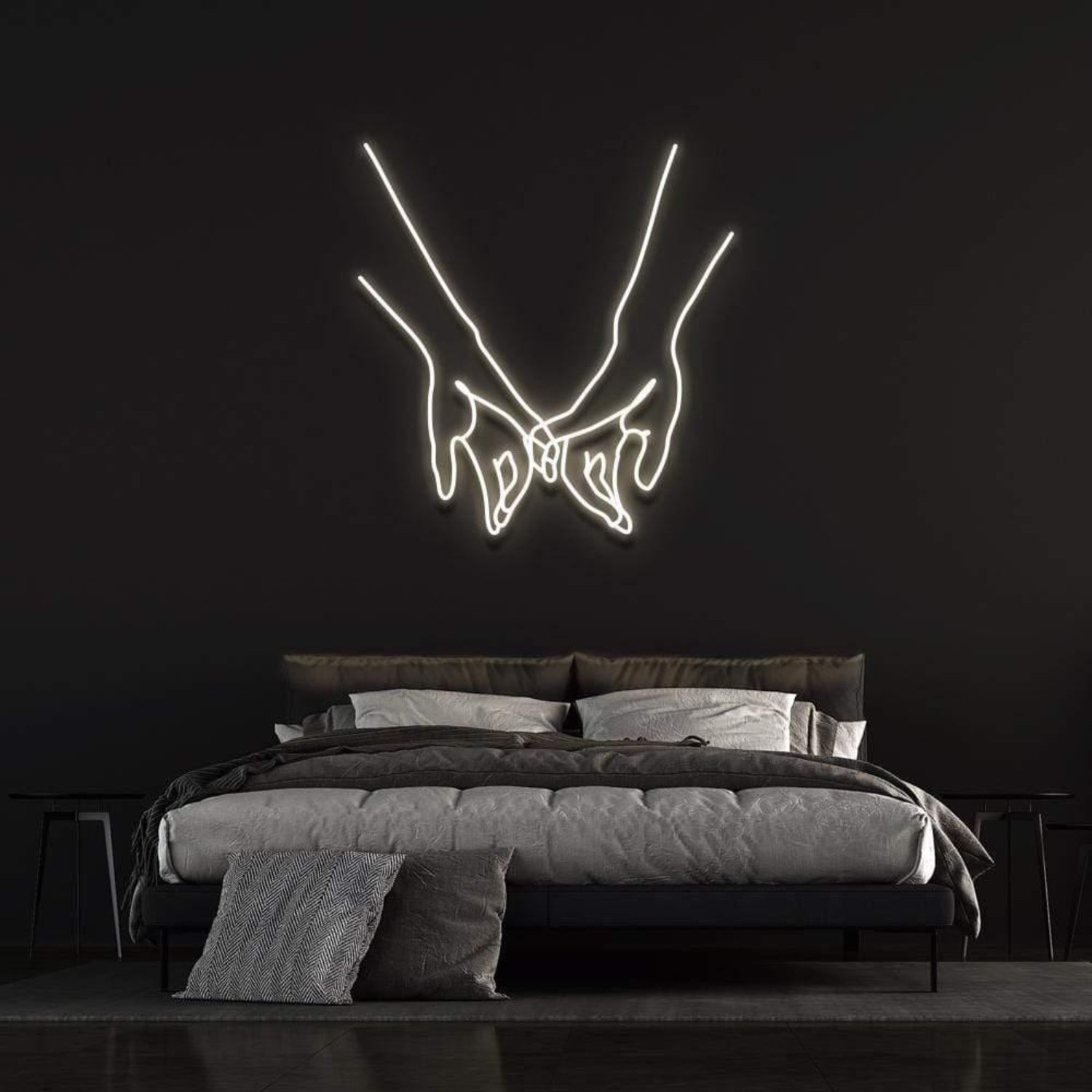 Light Blue Pinky Promise Led Neon Sign For Modern Bedroom Decor | Shineneon